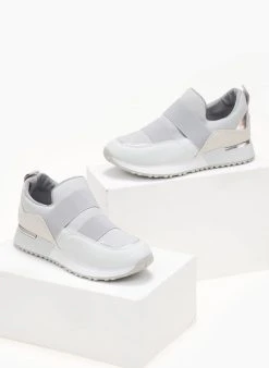 The Fashion Project Sneakers Slip On με λάστιχα - Γκρι -The Fashion Project κατάστημα sneakers slip on me lastixa 106052 7hv1