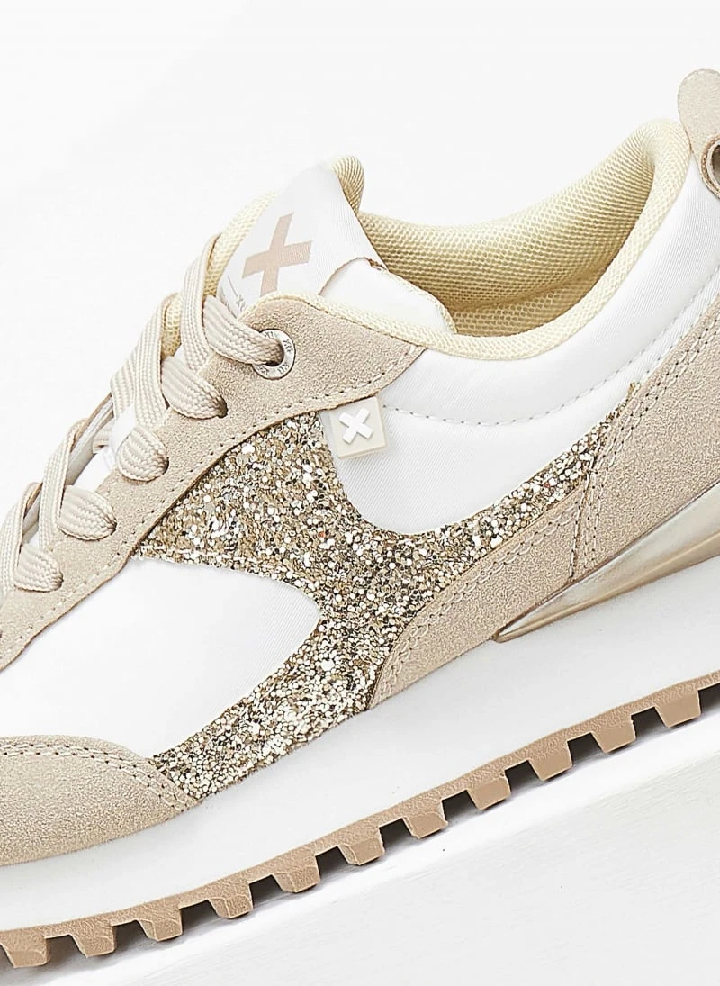 Xti Footwear Sneakers Suede με Glitter Xti 141027 - Μπεζ 6 Xti Footwear Sneakers Suede με Glitter Xti 141027 - Μπεζ - Image 6