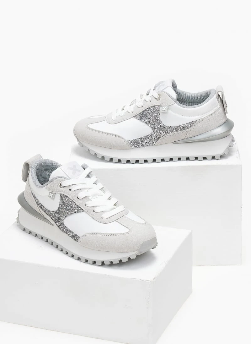 Xti Footwear Sneakers Suede με Glitter Xti 141027 - Γκρι 6 Xti Footwear Sneakers Suede με Glitter Xti 141027 - Γκρι - Image 6