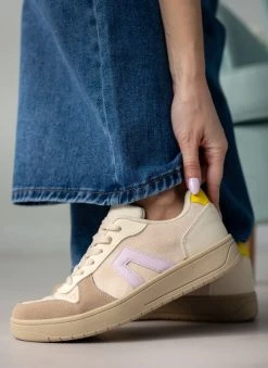 The Fashion Project Sneakers Suede σε συνδυασμούς χρωμάτων - Μπεζ