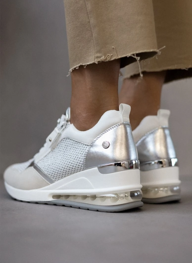 Xti Footwear Sneakers Wedges με αερόσολα Xti 141377 - Λευκό 4 Xti Footwear Sneakers Wedges με αερόσολα Xti 141377 - Λευκό - Image 4