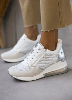 Xti Footwear Sneakers Wedges με αερόσολα Xti 141377 - Λευκό