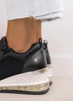 Xti Footwear Sneakers Wedges με αερόσολα Xti 141377 - Μαύρο -The Fashion Project κατάστημα sneakers wedges me aerosola xti 141377 110177 dj0j