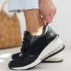 Xti Footwear Sneakers Wedges με αερόσολα Xti 141377 - Μαύρο