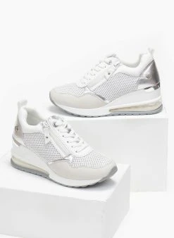 Xti Footwear Sneakers Wedges με αερόσολα Xti 141377 - Λευκό 11 Xti Footwear Sneakers Wedges με αερόσολα Xti 141377 - Λευκό -The Fashion Project κατάστημα sneakers wedges me psili aerosola xti 141377 110176 4vpk