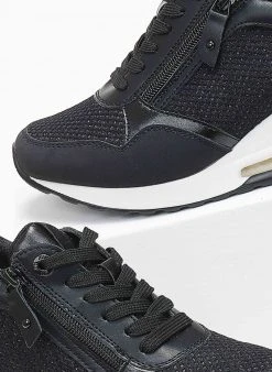 Xti Footwear Sneakers Wedges με αερόσολα Xti 141377 - Μαύρο -The Fashion Project κατάστημα sneakers wedges me psili aerosola xti 141377 110177 7fkh