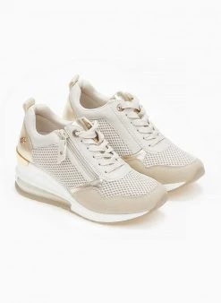 Xti Footwear Sneakers Wedges με αερόσολα Xti 141377 - Μπεζ 12 Xti Footwear Sneakers Wedges με αερόσολα Xti 141377 - Μπεζ -The Fashion Project κατάστημα sneakers wedges me psili aerosola xti 141377 110178 kgsc