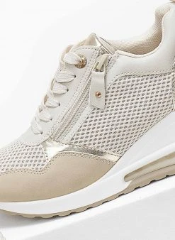 Xti Footwear Sneakers Wedges με αερόσολα Xti 141377 - Μπεζ 11 Xti Footwear Sneakers Wedges με αερόσολα Xti 141377 - Μπεζ -The Fashion Project κατάστημα sneakers wedges me psili aerosola xti 141377 110178 ny1h