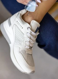 Xti Footwear Sneakers Wedges με στρας Xti 141154 - Λευκό -The Fashion Project κατάστημα sneakers wedges me stras xti 141154 110327 t0s9