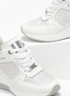 Xti Footwear Sneakers Wedges με στρας Xti 141154 - Λευκό -The Fashion Project κατάστημα sneakers wedges me strass xti 141154 110327 2gh2