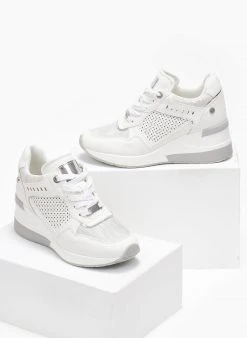 Xti Footwear Sneakers Wedges με στρας Xti 141154 - Λευκό -The Fashion Project κατάστημα sneakers wedges me strass xti 141154 110327 rwbp