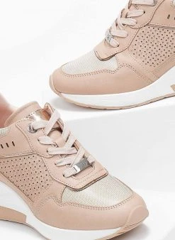 Xti Footwear Sneakers Wedges με στρας Xti 141154 - Caramel -The Fashion Project κατάστημα sneakers wedges me strass xti 141154 110328 hryc