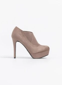 The Fashion Project Μποτάκια αστραγάλου με λάστιχα - Πούρο