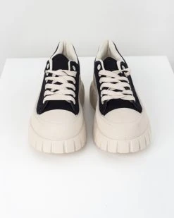 The Fashion Project Sneakers Flatforms Suede - Μαύρο -The Fashion Project κατάστημα suede athlitika me psili sola 94230 aej4