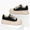 The Fashion Project Sneakers Flatforms Suede - Μαύρο