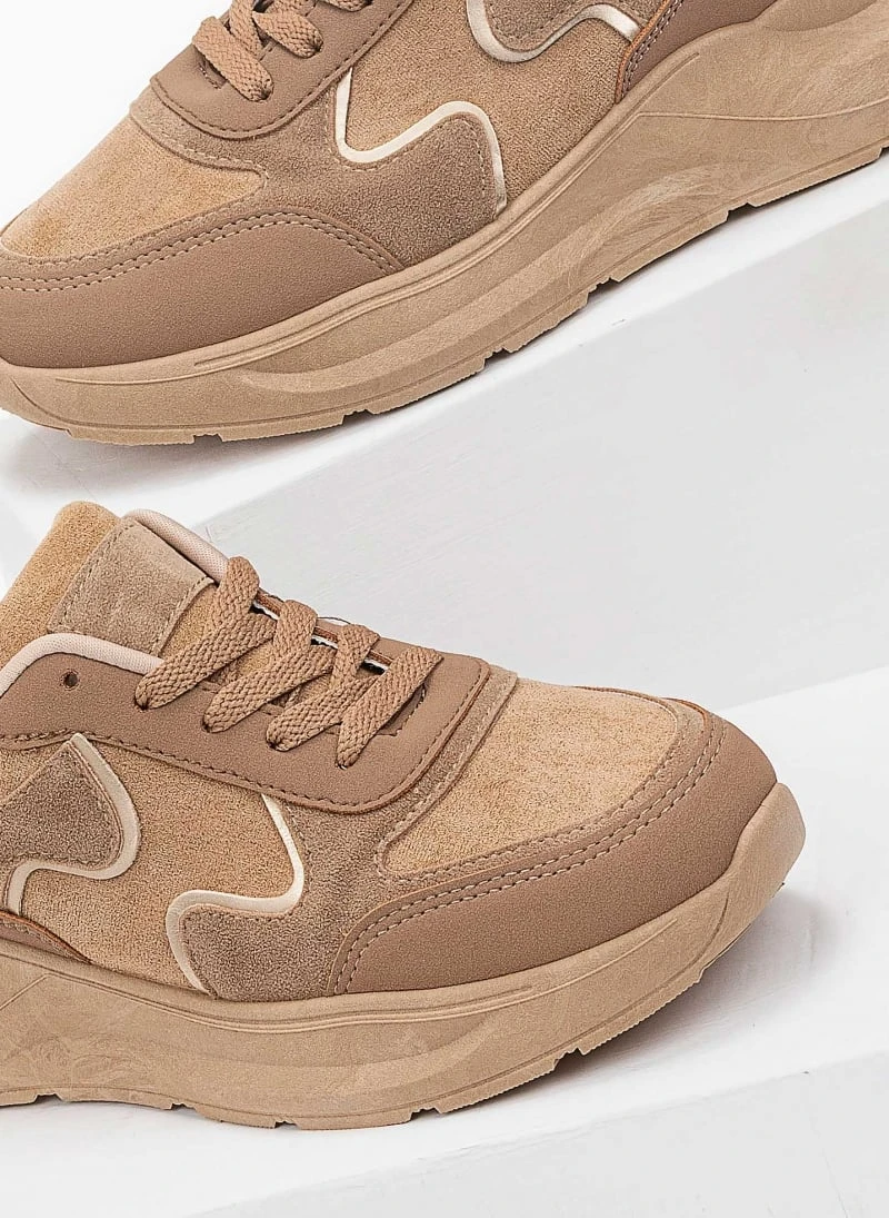 The Fashion Project Sneakers Suede με σχέδιο στη σόλα - Πούρο 3 The Fashion Project Sneakers Suede με σχέδιο στη σόλα - Πούρο - Image 3