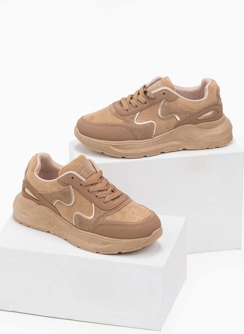 The Fashion Project Sneakers Suede με σχέδιο στη σόλα - Πούρο 2 The Fashion Project Sneakers Suede με σχέδιο στη σόλα - Πούρο - Image 2