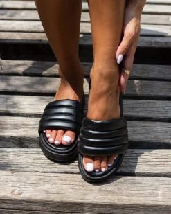 Flatforms με καπιτονέ φάσα Tfp - Μαύρο