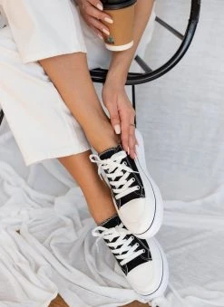 The Fashion Project Sneakers πάνινα με εφέ ραφές - Μαύρο 13 The Fashion Project Sneakers πάνινα με εφέ ραφές - Μαύρο -The Fashion Project κατάστημα ufasmatina sneakers me efe rafes sti sola 87566 zen5